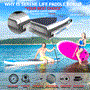 Pyle - SLSUPB125 , Sports and Outdoors , Carrying Cases - Portability , Free-Flow Inflatable SUP - Stand Up Water Paddle-Board